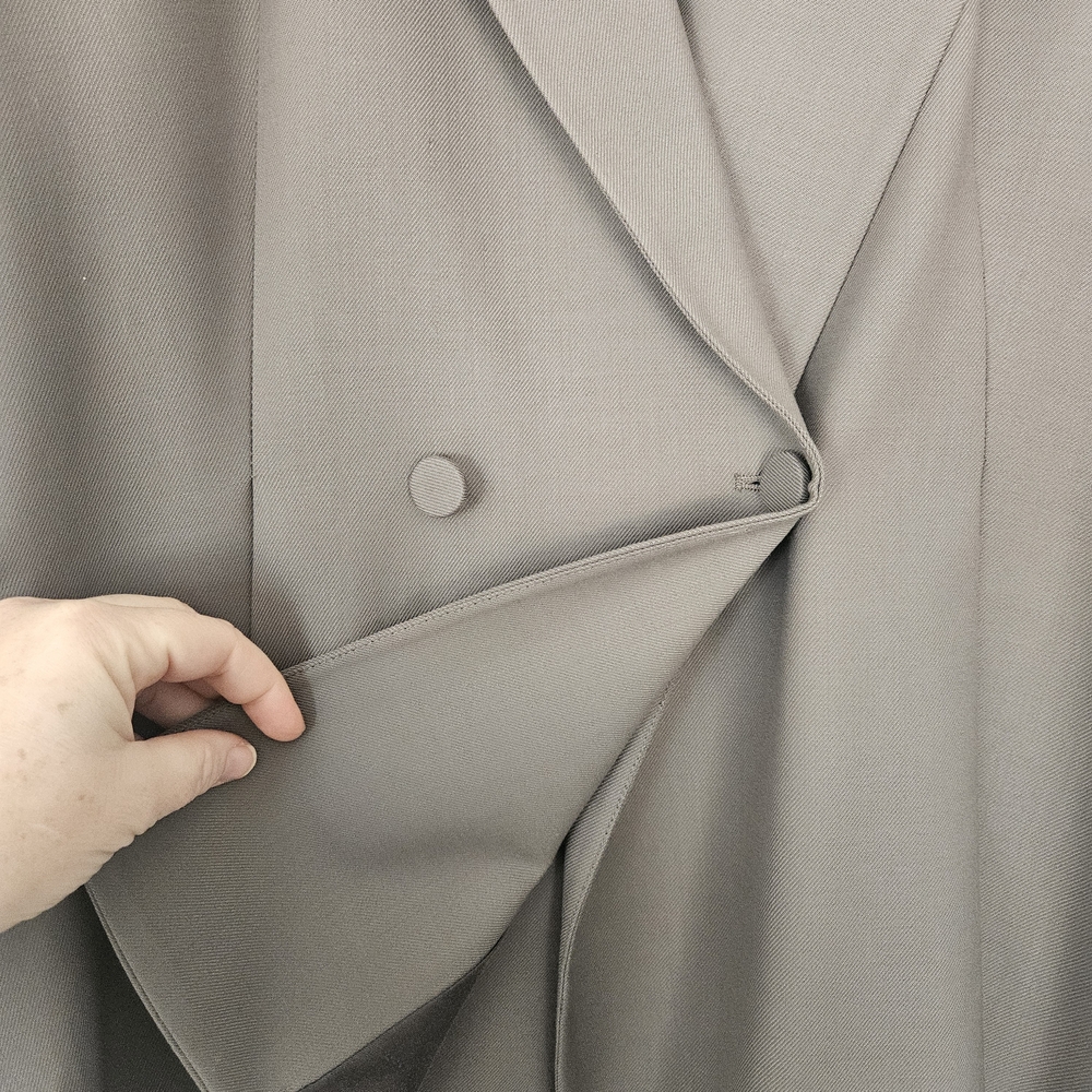 MM Lafleur Gaia Sharkskin Double-Breasted Pant Suit Size 18 - Picture 6 of 14